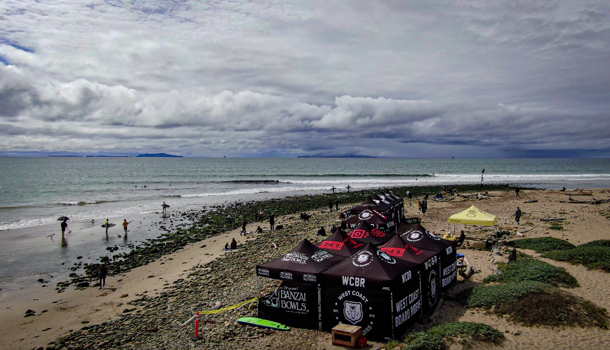 WCBR event set-up at Surfer’s Point in Ventura - Abe Alarcon